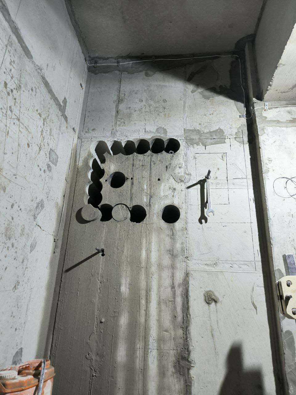 Высверливание проёмов Высверливание проёмов